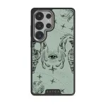 Aquarius - Samsung Galaxy S25 Ultra Case, Elite Dark (Magnetic) / Silver / Turquoise