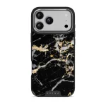 Make A Wish - Gold Marble iPhone 17 Pro Max Case, Elite Dark (MagSafe) / Silver