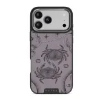 Cancer - iPhone 17 Pro Max Case, Elite Dark (MagSafe) / Silver / Purple