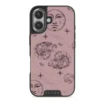 Capricorn - iPhone 16 Plus Case, Elite Dark (MagSafe) / Silver / Pink