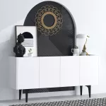 Konsool, Hanah Home, valge, 150 x 75 x 40, cm