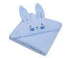 Bathing cover - 328 - TERRY - ANIMALS II - BUNNY - size 100x100 -  BLUE