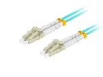 Paigaldusjuhe mm lc/upc-lc/upc duplex 3.0mm om3 50/125 0.5m aqua