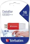 "STICK 16GB Verbatim V DataBar USB 2.0 Drive Red retail"