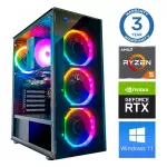 INTOP Ryzen 5 3600 32GB 1TB SSD M.2 NVME+2TB RTX5050 8GB WIN11