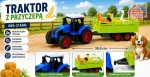 09018 Traktor koos haagisega, milles veetakse loomi