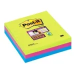 *Post-it Super Sticky kleepuvad m&auml;rkmepaberid, 3 x 101 x 101 mm