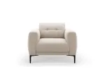 Velvet Armchair, "Lazio", 1 Seat, 87x85x85 Made in Europe