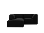Velvet Modular Left Corner Sofa, "Siena", 3 Seats, 186x180x69 Made in Europe