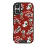 Merry Kitty - iPhone 16 Plus Case, Elite Dark (MagSafe) / Gunmetal