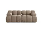 Velvet Modular Sofa, "Bellis", 2 Seats, 188x94x70 Made in Europe