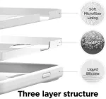 "Soft Silicone Case iPhone 13 Pro" White
