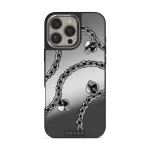 Cold Heart - iPhone 16 Pro Case, Elite Mirror Dark (MagSafe) / Silver