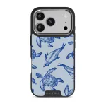 Aquatic Dance - iPhone 17 Pro Case, Elite Dark (MagSafe) / Silver