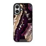 Purple Skies - Marble iPhone 17 Case, Elite Dark (MagSafe) / Silver