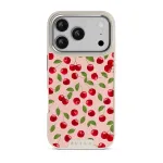 Afternoon Treat - Cherry iPhone 17 Pro Case, Elite Light (MagSafe) / Silver