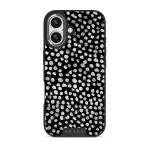 Night Sky - Dotted iPhone 17 Case, Elite Dark (MagSafe) / Silver