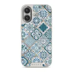 Tropical Oasis - Ornament iPhone 16 Case, Elite Light (MagSafe) / Silver