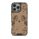 Aries - iPhone 16 Pro Case, Elite Dark (MagSafe) / Silver / Beige
