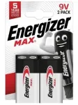 Patarei &ndash; &bdquo;Energizer Max&ldquo; 9 V, 2-os komplekt