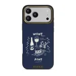 Wine & Dine - iPhone 17 Pro Max Case, Elite Dark (MagSafe) / Gold