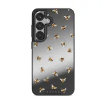 Honeycomb - Samsung Galaxy S25 Case, Elite Mirror Dark (Magnetic) / Gunmetal