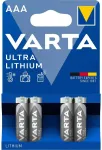 Varta Lithium Ultra liitiumpatarei, 4 AAA (LR03) patareid