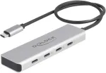 "USB 10 Gbps USB Type-C&trade; Hub 4 USB Type-C&trade; pesaga ja 35 cm pikkuse &uuml;henduskaabliga"