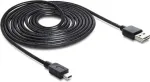 "Delock kaabel EASY-USB 2.0 t&uuml;&uuml;p A pistik > USB 2.0 t&uuml;&uuml;p Mini-B pistik, 3 m, must"