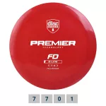 Discgolfi ketas &bdquo;Fairway Driver&ldquo; Q-LINE PREMIER FD Red