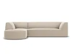 Velvet Modular Left Corner Sofa, "Siena", 4 Seats, 273x180x69 Made in Europe