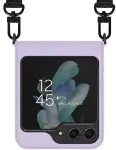 "AR10-01778C Canvas Diary Cover Samsung Galaxy Flip5" Purple