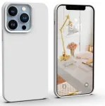 "Soft Silicone Case iPhone 13 Pro Max" White