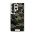 Tropical Green Camo - Samsung Galaxy S25 Ultra Case, Elite Light (Magnetic) / Silver