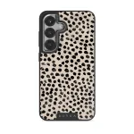 Almond Latte - Cute Samsung Galaxy S25 Case, Elite Dark (Magnetic) / Silver