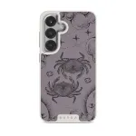 Cancer - Samsung Galaxy S25 Case, Elite Light (Magnetic) / Silver / Purple