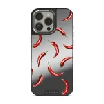 Hot Chilli - iPhone 16 Pro Max Case, Elite Mirror Dark (MagSafe) / Silver