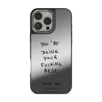 Your Best - iPhone 16 Pro Max Case, Elite Mirror Dark (MagSafe) / Silver