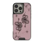 Gemini - iPhone 16 Pro Case, Elite Dark (MagSafe) / Silver / Pink