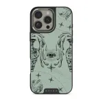 Aquarius - iPhone 16 Pro Case, Elite Dark (MagSafe) / Silver / Turquoise