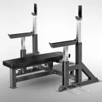 LS6803 TRAINING BENCH WITH BARBELL RACKS HMS