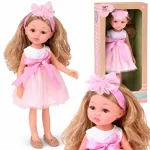 BALLERINA doll 35cm with blonde hair in a pink tulle dress ZA6440