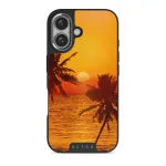 Golden Sky - iPhone 16 Case, Elite Dark (MagSafe) / Silver