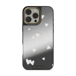 Love Notes - iPhone 16 Pro Max Case, Elite Mirror Dark (MagSafe) / Gold