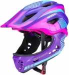 &bdquo;Rockbros&ldquo; TT-32SBPP-M laste kiiver eemaldatava alumise kaitseplaadiga, suurus M &ndash; lilla-roosa