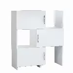 Mitmeotstarbeline kapp, Hanah Home, valge, 65 x 89,8 x 31,5, cm