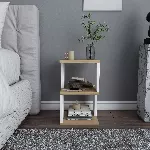 &Ouml;&ouml;kapp, Hanah Home, tamm Valge, 29,6 x 49,4 x 29,6, cm