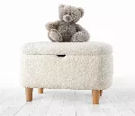 Pouf Hanah Home Moouv, valge, 61 x 40 x 37