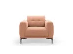 Velvet Armchair, "Lazio", 1 Seat, 87x85x85 Made in Europe