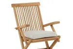 Nairobi - Seat cushion for folding chair w. arm - Beige